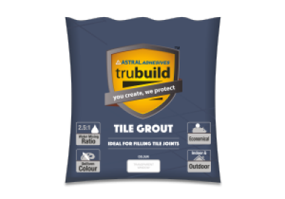TRUBUILD TILE GROUT 1KG WHITE